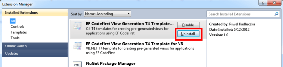 Entity Framework Code First View Generation Templates On Visual Studio ...